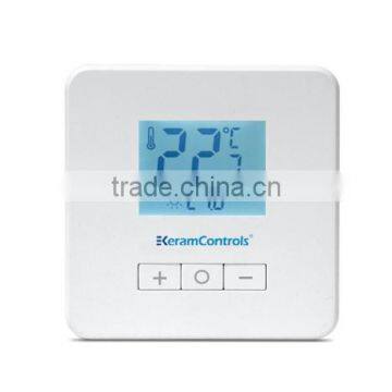 Built-in battery and Anti-blocking room thermostat