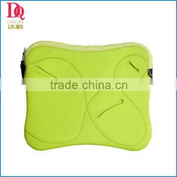 2014 Eco-friendly Fluorescent Green Waterproof Neoprene Laptop Sleeve