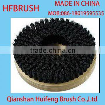 Black nylon bristle circle brush
