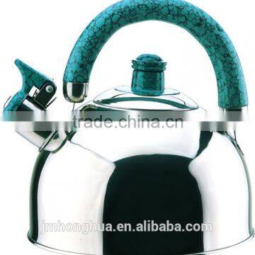 stainless steel whistling tea kettle