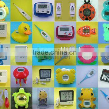 CE RoHs Approval Digital Thermometer-Hygrometer Touch On/off Night Light photo-5