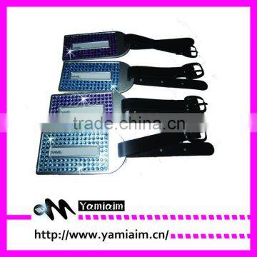 Luggage tags with crystal hot selling