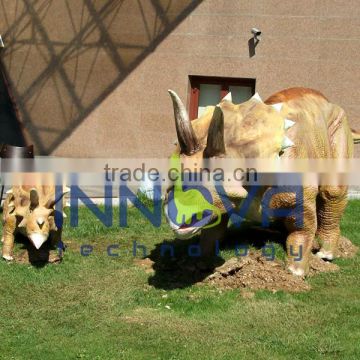 Giant moving mechanical animated dinosaur for indoor dinosaur show