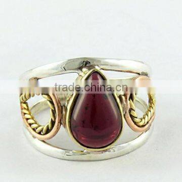 Fabulous !! Garnet 925 Sterling Silver Ring, Silver Jewelry Wholesaler, Indian Silver Jewelry photo-3