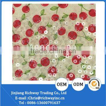 sequin tulle fabric soft material for shoe lining