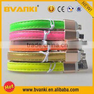 Express Leather USB Data Cable,Magnetic Micro USB Cable For Mobile Phone Bulk Buy From China photo-3