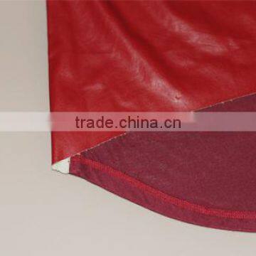 China Factory Sexy Red Color PU Blouse Leather Tank Tops photo-6