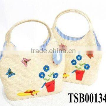 hot sale fashion natural straw bags