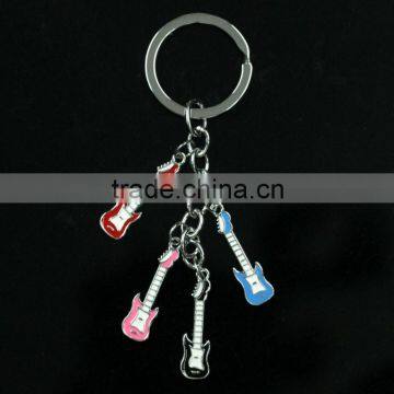 Various Hot Sale Wholesale Custom Enamel Metal Music Keychain for Promotion