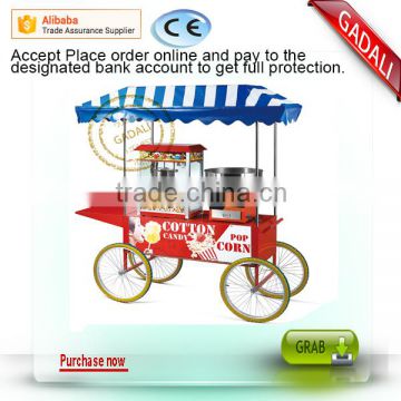 hot sale factory supply popcorn carts for sale, cotton candy machine cart, commercial popcorn cart(ZQW-LC CART)                        
                                                Quality Choice