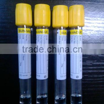 Gel and Clot activator blood tube sst tube