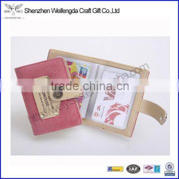 Korea mini cute leather credit card holder for girls