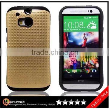 Keno Stylish 2 in 1 Hybrid TPU+PC Dot View Case for HTC One M8