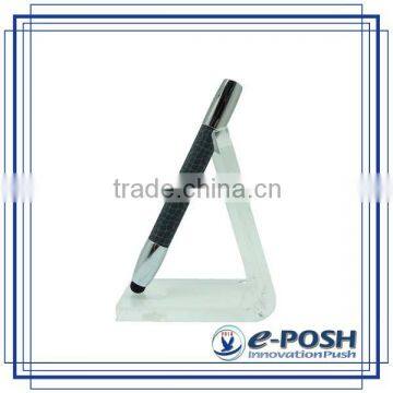 Leather Imprint Mini Touch Screen Logo Stamp Refill Stylus Metal Ballpoint Pen photo-4