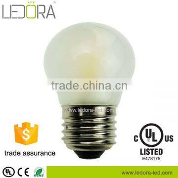 No plastic body G45 E27 high light dimmable and stable led bulbs filament