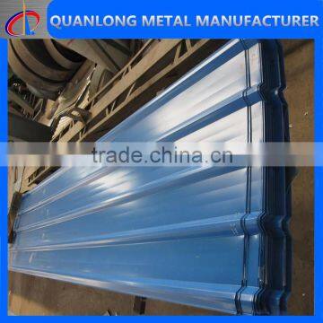 corrugated coated blue steel roof sheet