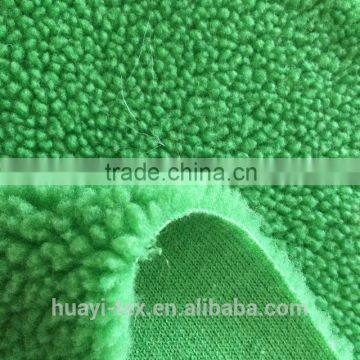 Dynamic Green 100% Polyester Sherpa Fabric photo-4