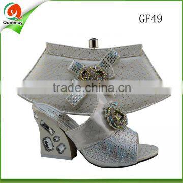 silver shoes matching bag italian sandals and bag korean design