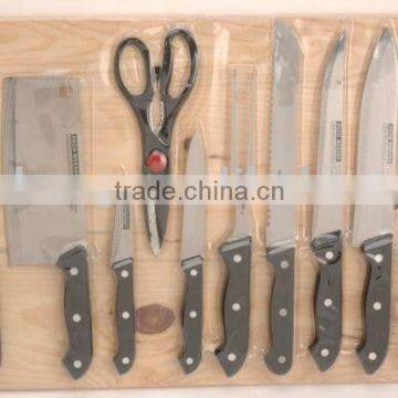 11pcs kitchen knife sets w/cutting board