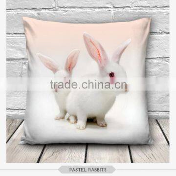 high quality fashion cute rabbit design 3d digital print pillowcases fullprint decorative throw pillow covers seat cushion Cover