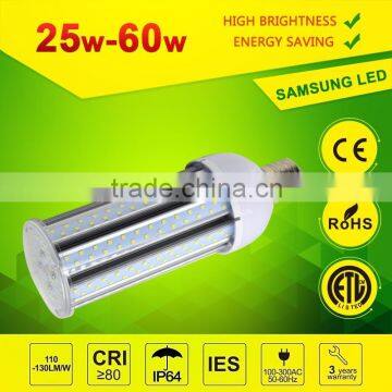 85-265V High lumens 50W IP64 waterproof 360 degree beam Corn Light