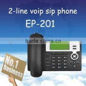 simple sip phone,2 lines voip phone