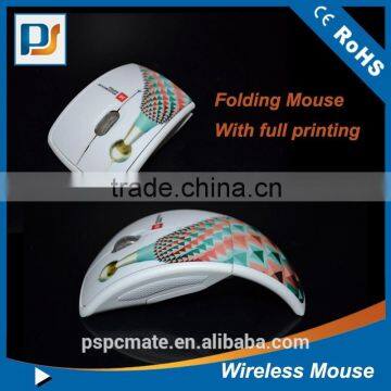 Customized printing electronic gifts usb wireless mouse foldable wireless mouse