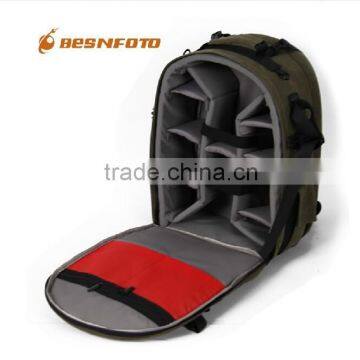 2016 Ergonomic Design High Quality Professional Camera Bag Backpack Canvas Laptop Bag photo-2