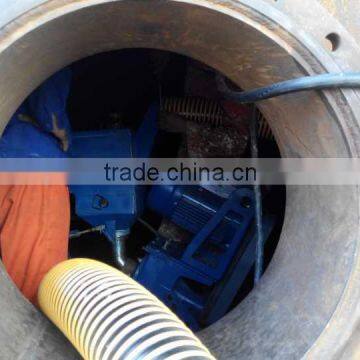 Large tank bottom surface shot blast cleaning machine