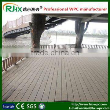 Hollow Design Black Plastic Composite Deck Board photo-2