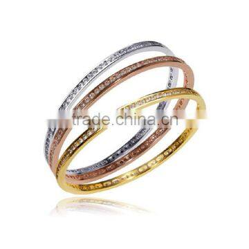 Factory wholesale price bracelet fashion cz bangle