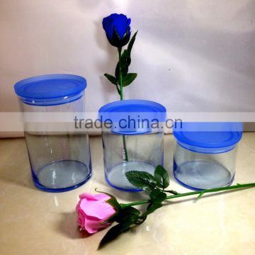 dried food glass jar with plastic cap 500ml 600ml 900ml