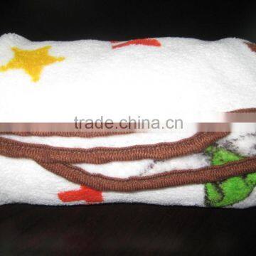 Promotion Print Polar Fleece Receiving Baby Blanket