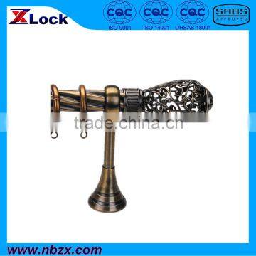 Hollowed-out ball curtain rod, curtain pole, in China (9028H2L2)