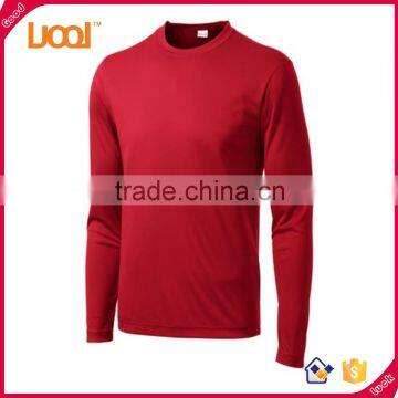 2016 Guangzhou Luoqi Plain Dye Dry Fit T-shirt/summer Fashion Long Sleeve O-neck Tshirt/custom Man Running Gym t Shirt Quality Choice photo-2