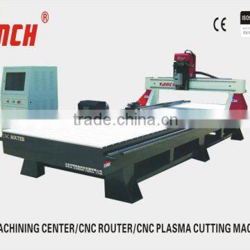 big size cnc router with rotary /200*2000mm rotary /4.5kw spindle /stepper motors/heavy duty structure/T-Slot clamping/Ncstudio