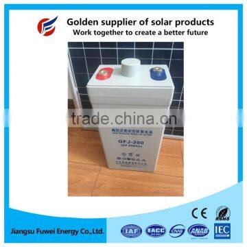 2V 200Ah low self-discharge rechargeable Ups battery for railway system