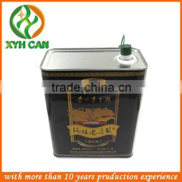 cool black printing metal oil can 3L 5L 8L