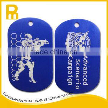 Military Engraved Zin Dog Tag