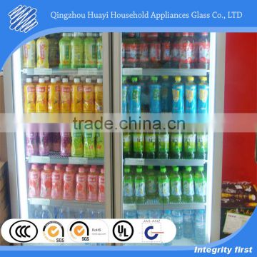 T-8 Lighting Heat Reflective Low-e glass refrigerator doors