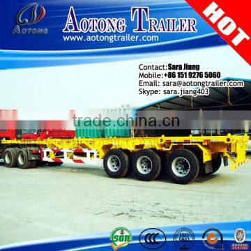 40ft dual combo container chassis /40ft skeleton container semi trailer for sale