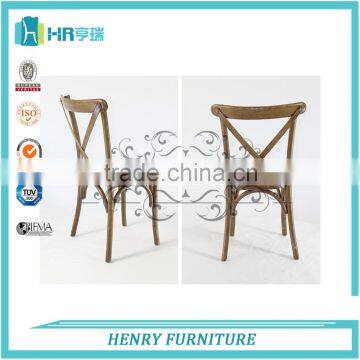 French Style Oak X Cross Back Chair photo-2