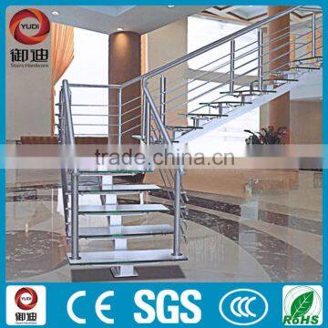 YUDI Steel Glass Straight Stairs for Home Prefabricated Made in China photo-6