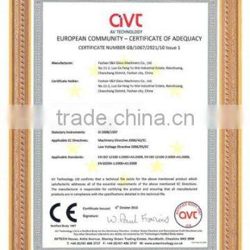 SAND BLASTING  MACHINE CERTIFICATE