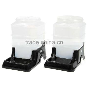 Self Feeding Bowl Automatic Dog Cat Pet Feeder Drinking Water Dispenser Food Dry