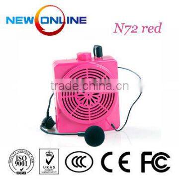 digital audio mini speaker amplifier, microphone,audio amplifier, megaphone N72 Red