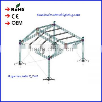 Recycle custom outdoor design aluminum stage lighting truss for wedding/concert stage aluminum truss