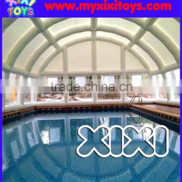 Airtight inflatable tent for swimming pool, air sealed inflatable pool canopy