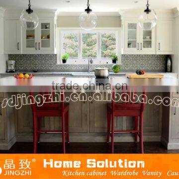 Ancient white customized solid wood Kitchen cabinet for kitchen