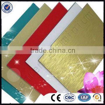 ACP System Wall Golden High Quality Low Price 3mm 4mm Brushed Aluminium-plastic Composite Panel